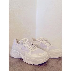 Missguided Chunky White Sneakers